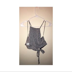 Checkered crop top